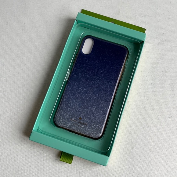 FREE with $25 purchase Kate Spade Blue Silver Ombré iPhone X Case - Picture 12 of 14